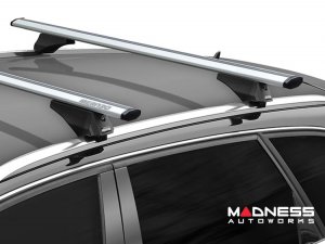 Alfa Romeo Stelvio Roof Rack Cross Bars - for models w/ factory roof rails - Silver